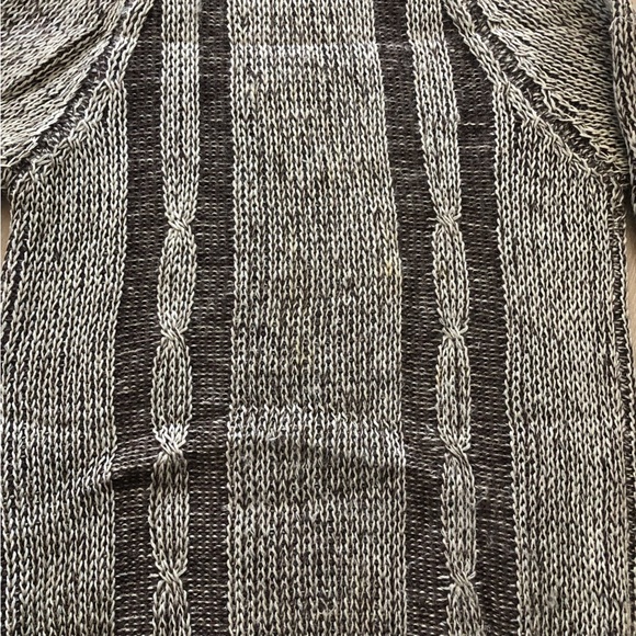 Vintage Holt Renfrew Pure New Wool Cable Knit Sweater Made in England Size L - Picture 6 of 11